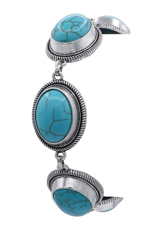 Dainty Turquoise Stone Accent Bracelet