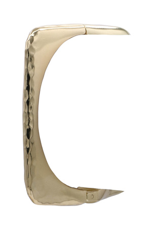 Square Metal Textured Hinge Closure Bracelet