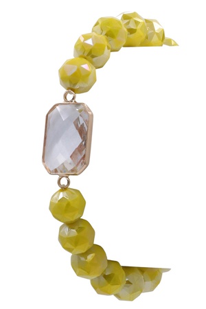 ted Glass Jewel Stretch Bracelet