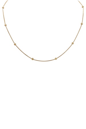 Modern Stainless Steel Ball Chain Necklace