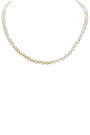 Gold Linked Assorted Bead Necklace