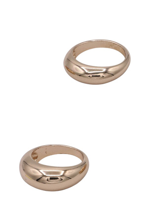 Chunky Metal Rings Duo Set