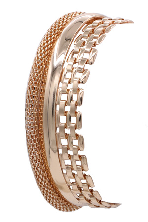 Trio Metal Multi-Chain & Cuff Bracelet Set