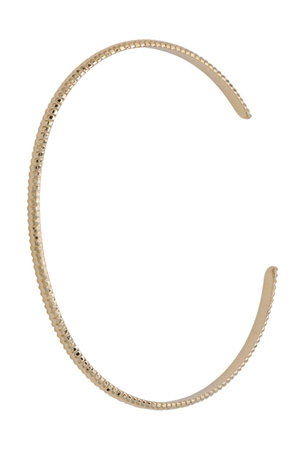 Modern Brass Textured Cuff Bracelet