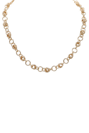 Delicate Small Circle Link Chain Necklace