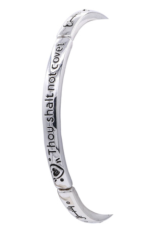 'Thou Shalt Not Covet' Stretch Bracelet