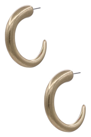 Modern Acrylic Crescent Hoop Earrings