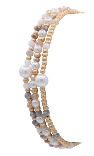Beaded Stretch Bracelet Set - 3 Pack